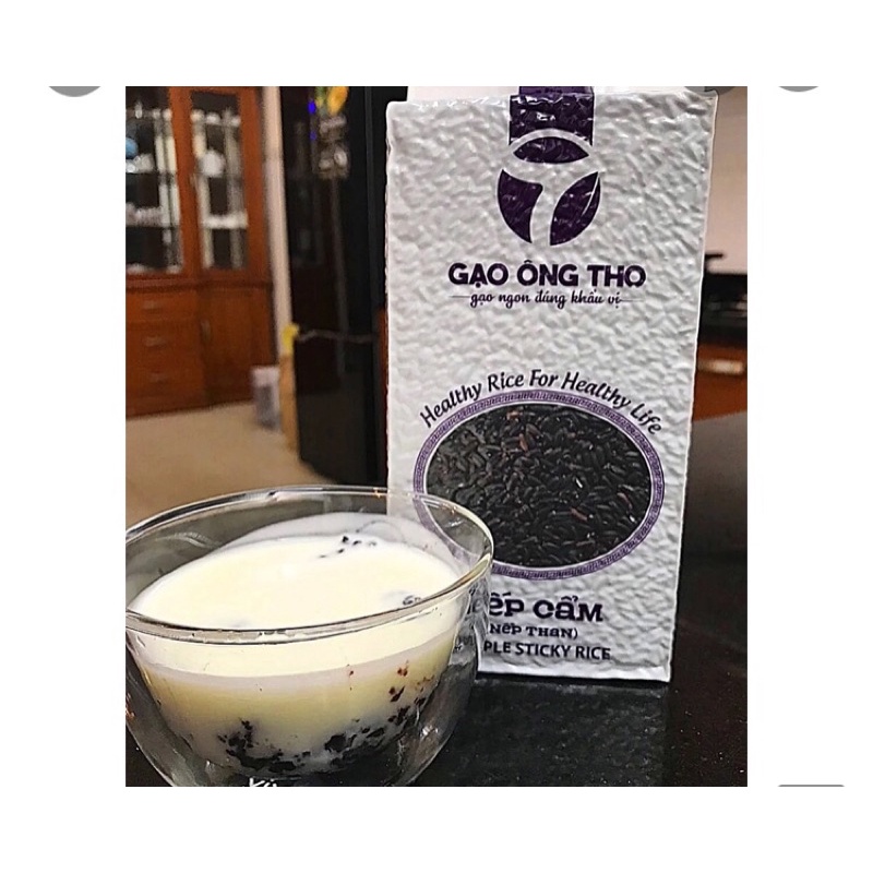 Gạo nếp cẩm -nếp than ông  thọ túi 1kg tốt cho người bệnh dạ dày | BigBuy360 - bigbuy360.vn