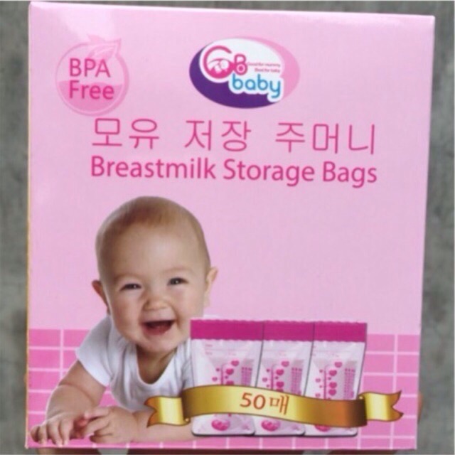 Combo 50 túi trữ sữa Gb baby và 3 túi đá khô Unimom và túi giữ nhiệt