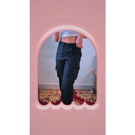 Quần joggers nữ màu xanh đen (độ mới 100%)