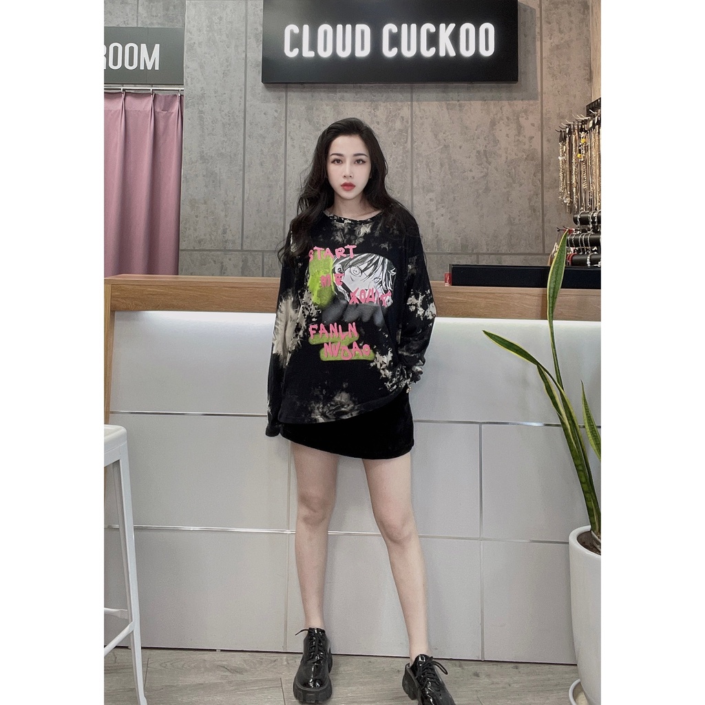 Áo Thun Unisex Họa Tiết Hình Anime Loang - Mã Số: FLN7068