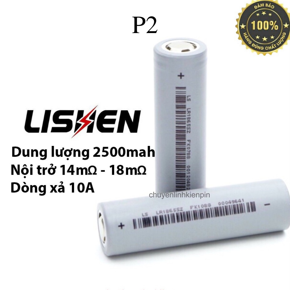 Cell pin 18650 lishen xám 2700, 2800 mah 5c (hàng mới , chính hãng)