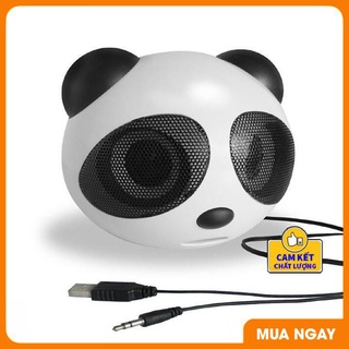 Loa nghe nhạc hình gấu trúc dễ thương,Loa máy tính mini gấu trúc Panda để bàn cao cấp âm thanh chuẩn stereo