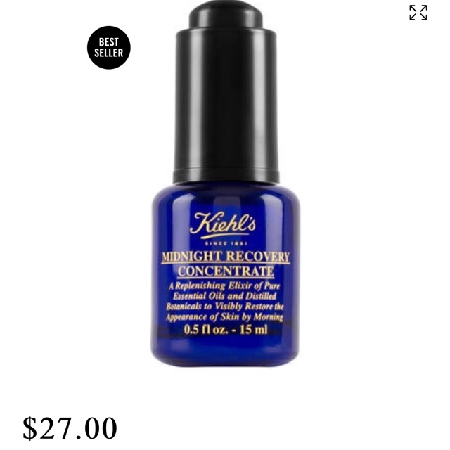 [𝔅𝔢𝔢❅] Tinh chất dưỡng da Kiehls ban đêm 15ml [𝔅𝔢𝔢❅]