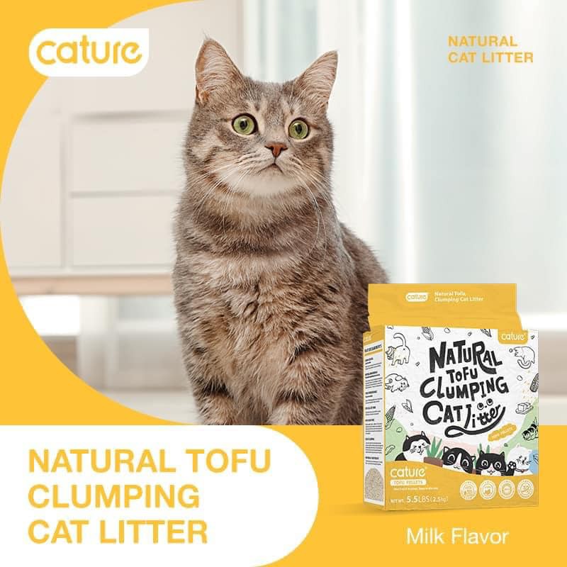 Cát vệ sinh cho mèo đậu nành Hữu cơ Tofu CATURE túi 5.5L