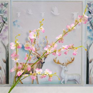 Hoa lụa: cành hoa lan vũ nữ vàng