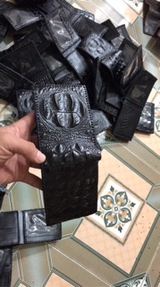 Ví da bò HandMade in vân cá sấu