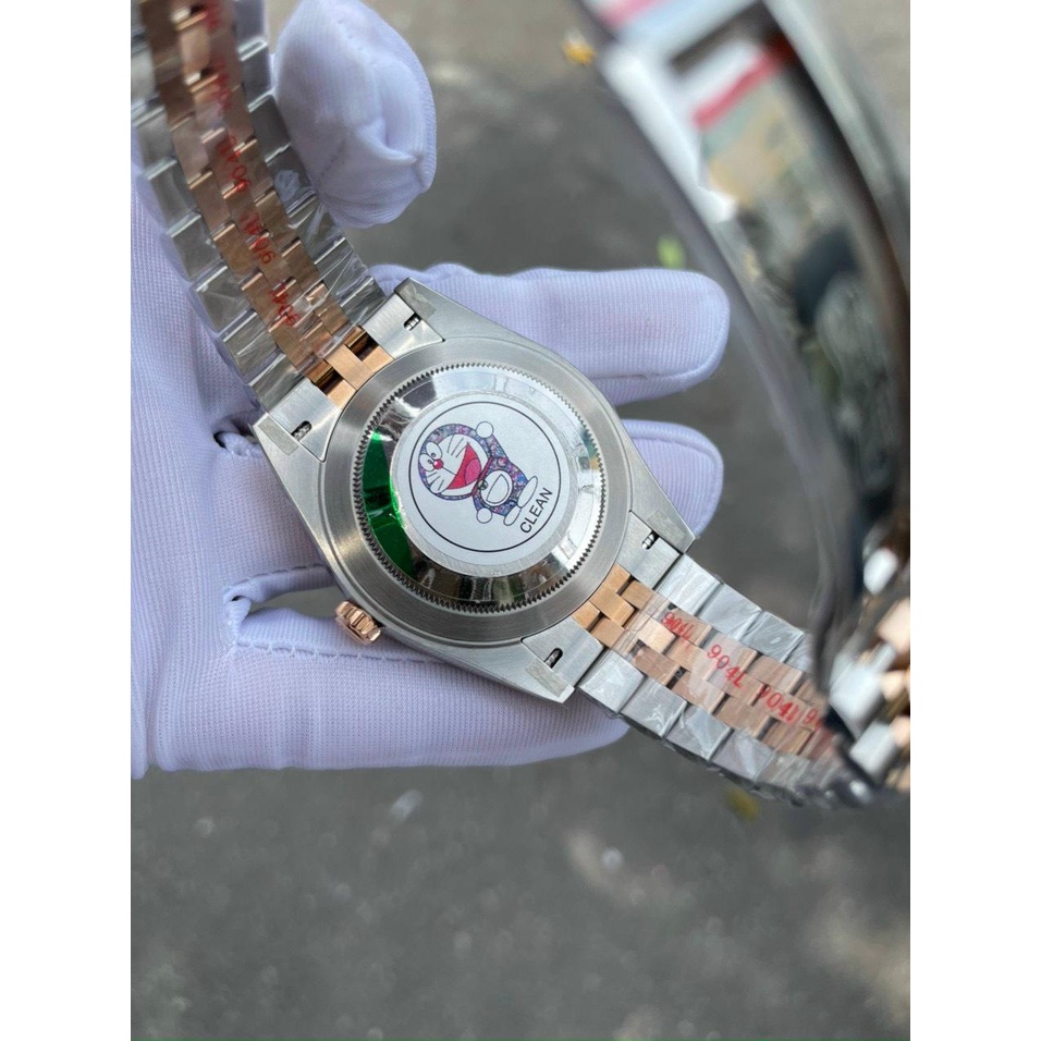 Đồng Hồ Rolex Date Just Vàng Hồng Cọc Số Đính Đá c Siêu Cấp- Máy Cơ Automatic Thụy Sĩ - Size 36mm,42mm - Bảo Hành 5 Năm