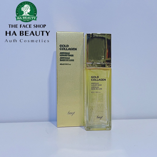 Kem lót trang điểm dưỡng da chống lão hóa nếp nhăn The Face Shop fmgt Gold Collagen Ampoule Luxury Base 40ml