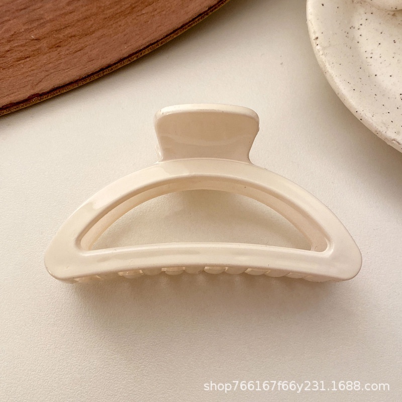 Kẹp Tóc Cỡ Lớn Màu Trắng Thời Trang Hàn Quốc Cho Nữ