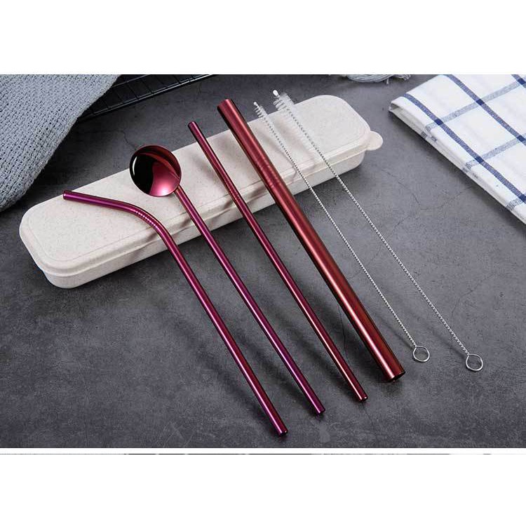 [Set 7 Món] Bộ Ống Hút Inox 304 Tái sử Dụng Kèm Hộp Đựng Tiện Lợi #C415 | BigBuy360 - bigbuy360.vn