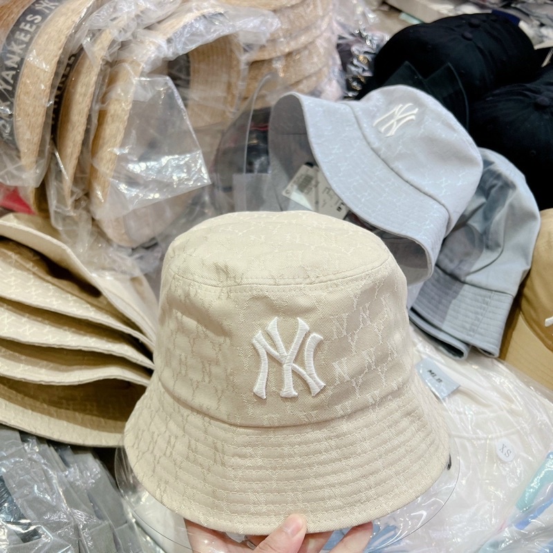 Nón bucket MLB monogram NY chìm chính hãng