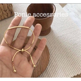 Vòng tay nữ lắc tay nữ may mắn, vòng tay đôi mạ vàng( Good Luck ) VT02