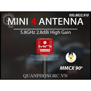 Anten Mini 4 5.8GHz RHCP Antenna MMCX 90 Độ