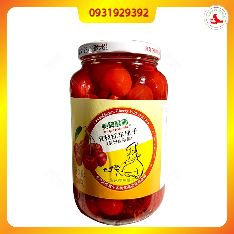 Cherry Anh Đào Đỏ  710g  thùng 12 hộp ( 12 Lọ )