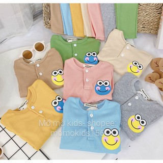 Bộ len tăm bé trai bé gái - bộ thun gân loại 1 siêu đẹp cho bé in hình ngộ nghĩnh đáng yêu M063