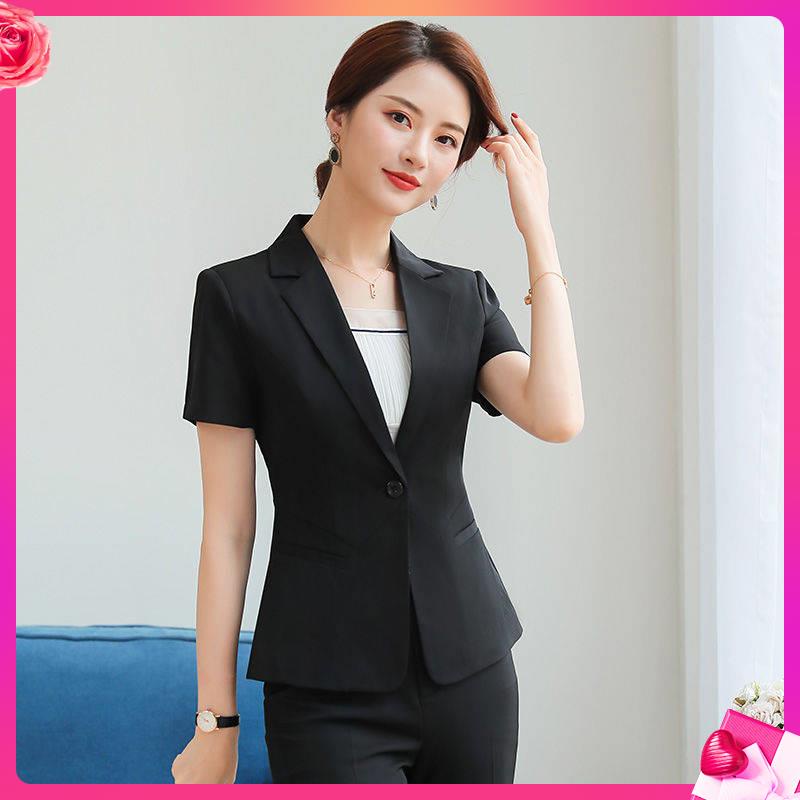 Bộ Trang Phục Công Sở Ngắn Tay Phong Cách Mới Mùa Hè 2021