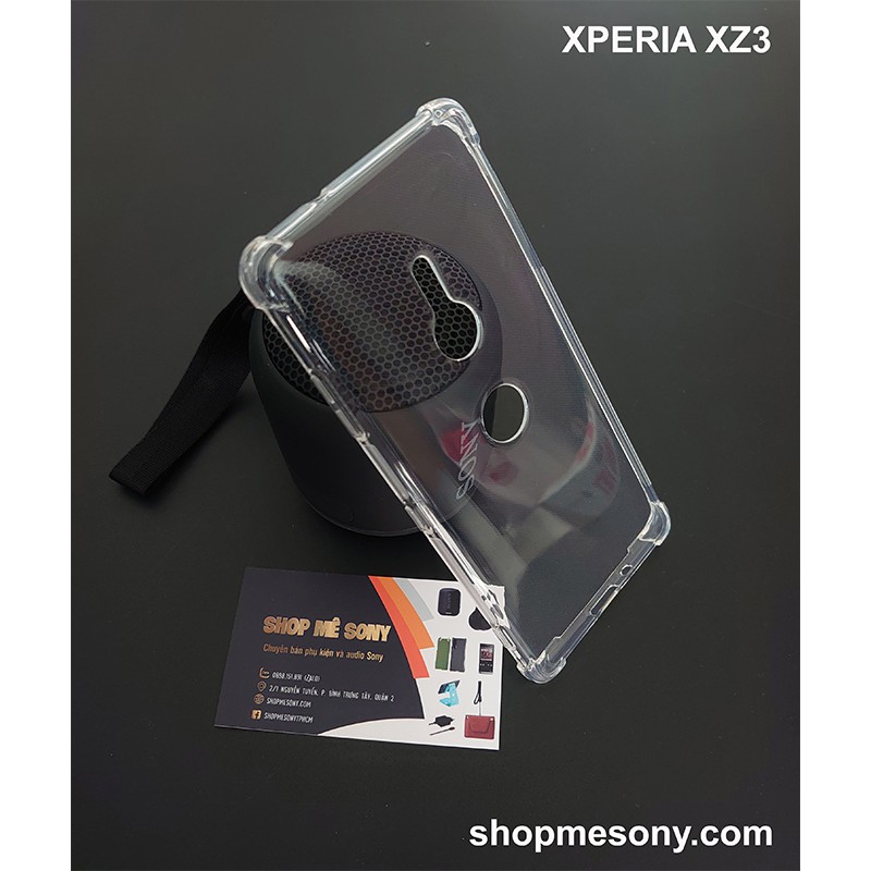 Sony Xperia XZ3 - Ốp lưng dẻo trong suốt 4 góc chống sốc cao cấp