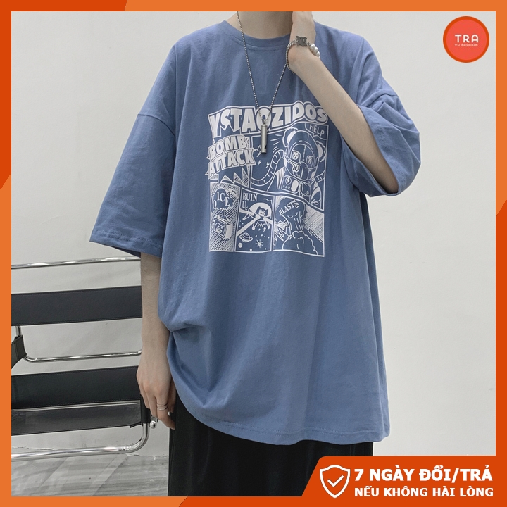 Áo thun nam tay lỡ dáng rộng unisex chất đẹp mát co dãn 4 chiều in Truyện TVNTL1600 | BigBuy360 - bigbuy360.vn