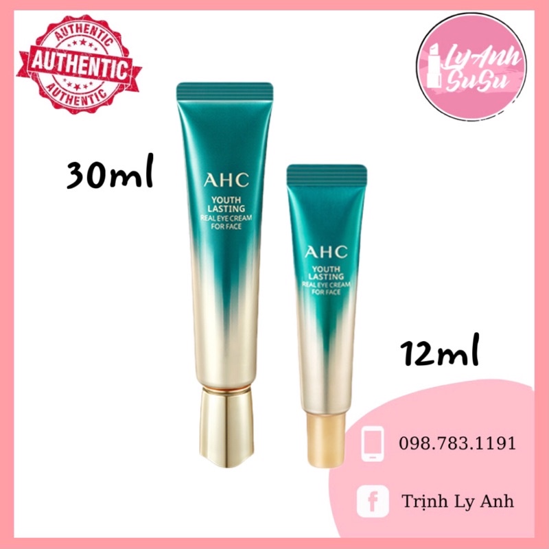 Kem mắt AHC Youth Lasting Real Eye Cream For Face 30ml