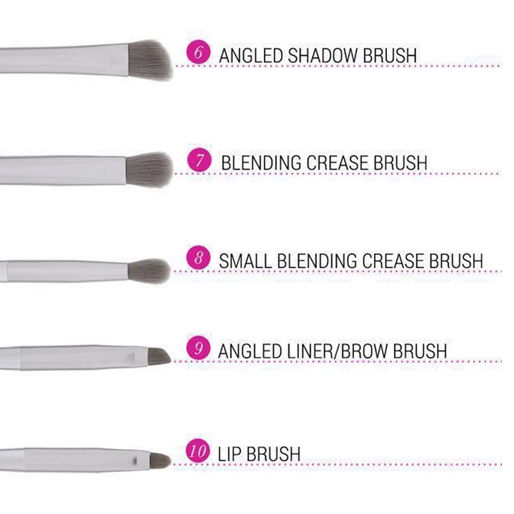 Bộ Cọ Bh Cosmetics Smoke ‘n Mirrors 10 Piece Metalized Brush Set (full box)