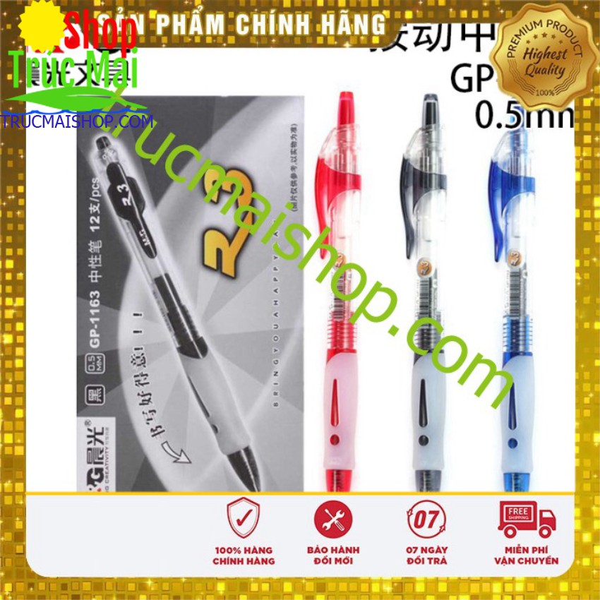 Bút viết GP1163 ngòi bấm 0.5 chất lượng cao cho văn phòng ✅  Hàng chính Hãng M&amp;G