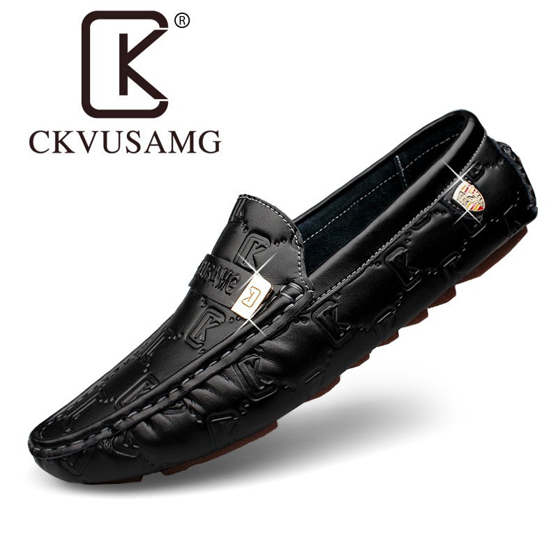 Giày lười bằng da thật dành cho nam