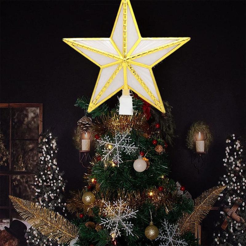 Đèn led gắn cây thông hình ngôi sao cỡ 17cm trang trí lễ giáng sinh/năm mới