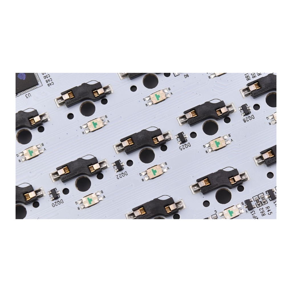 Bộ kit bàn phím cơ 75v5 3 modes, Led RGB, Hotswap, pin 10000mah Gasket mount
