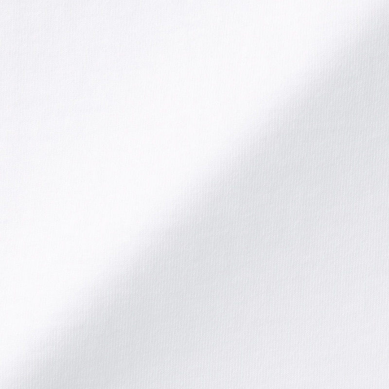 Muji Áo Thun Vải Jersey Sợi Dày Cổ Thuyền