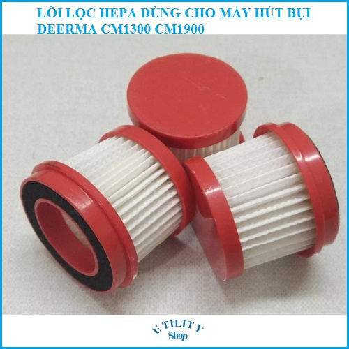 Combo 3 lõi lọc bụi HEPA dùng cho máy hút bụi DEERMA CM1300 CM1900 - Sản phẩm mới 100% và thương hiệu chất lượng cao