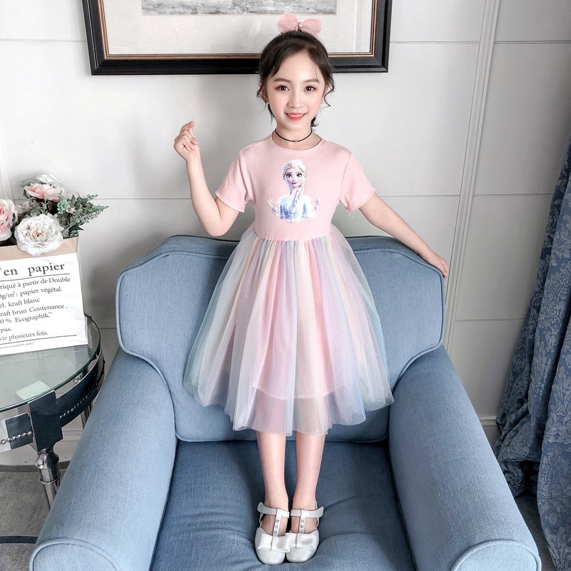 Đầm công chúa Elsa dễ thương dành cho bé gái 13-38kg
