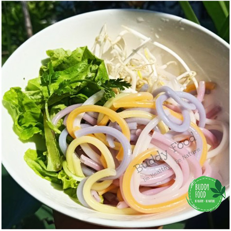 Bánh Canh Ống Ngũ Sắc Fuma Tinh Bột Xanh Sa Đéc Gói 500Gr