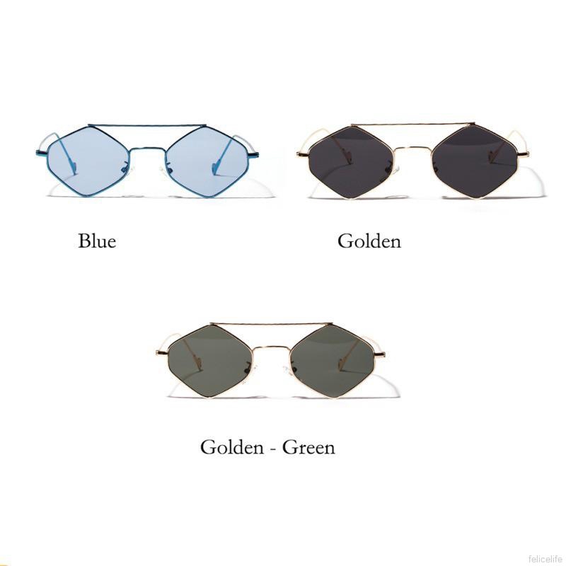 Kính râm nữ gọng kim loại đính đá nhiều màu phong cách retro | BigBuy360 - bigbuy360.vn