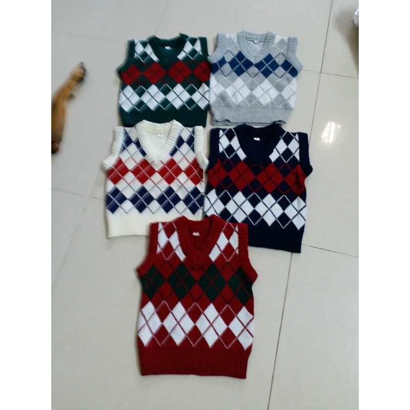 Áo len sát nách bé trai size 15-45kg