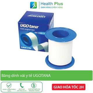 Băng dính y tế vải lụa co giãn không thấm nước UGOTANA sơ cứu vết thương 5cmx5cm
