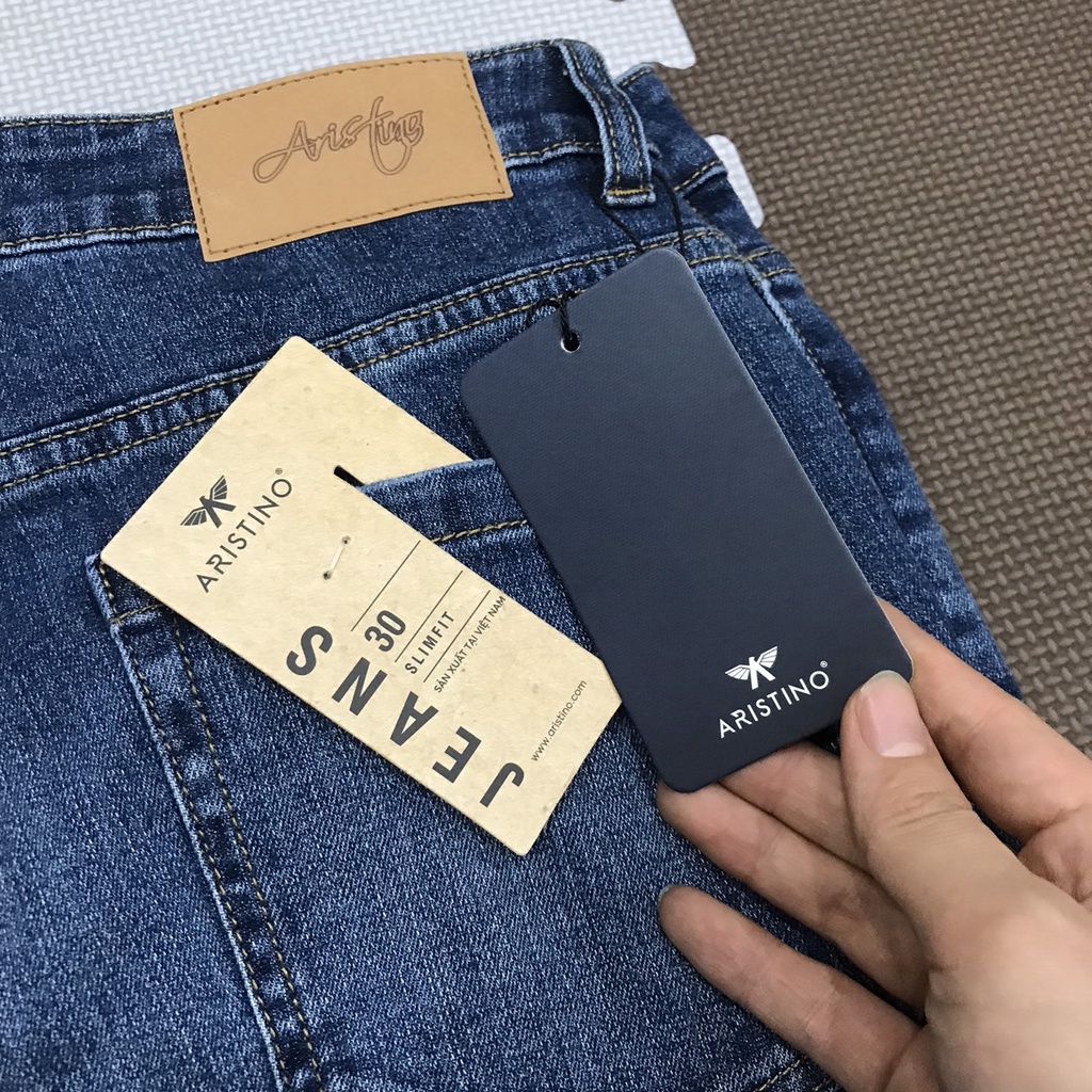 Quần Jeans ARISTINO phom Sim fit  mềm mại, xốp nhẹ và thoáng khí - AJN03402