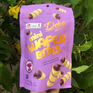 DEKA MINIBITES UBEE - Bánh quế nhân khoai lang