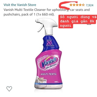 Vanish Chai xịt vết bẩn tại chổ- không cần nước