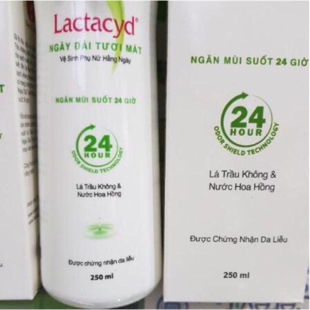 Lá trầu không - Dung dịch vệ sinh phụ nữ Lactacyd ngày dài tươi mát 150ml 250ml