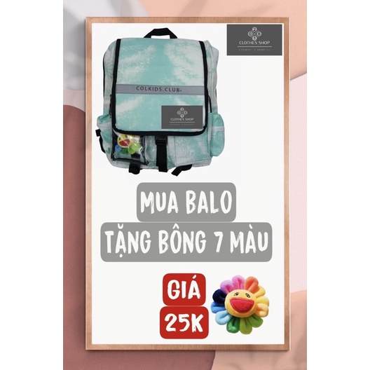 Balo Colkids Green Tie Dye Backpack 2810 Clothes Shop Balo Đi Học Colkids Xanh Loang Ulzzang Unisex