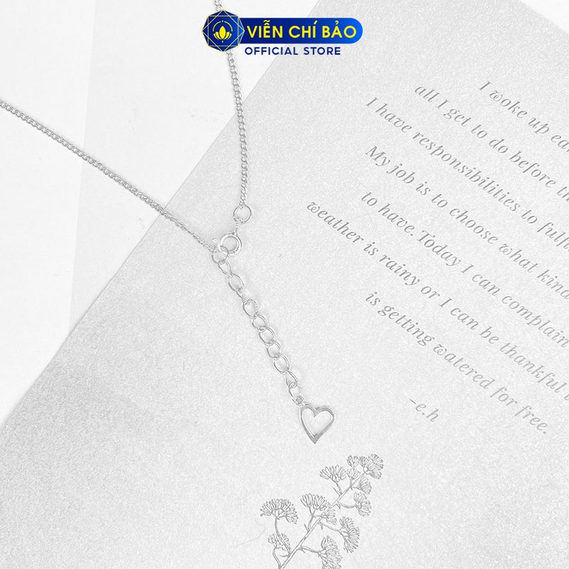Dây chuyền bạc nữ hình kim băng chất liệu bạc Thái 925 free-size thời trang phụ kiện trang sức nữ Viễn Chí Bảo D000188