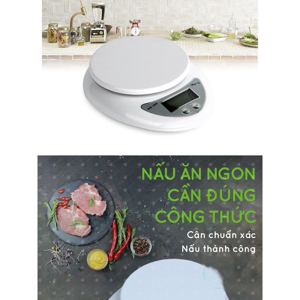 (mới về) Cân điện tử Electronic Kitchen B05 5kg,Cân điện tử tiểu ly , 5kg,sử dụng trong nhà bếp