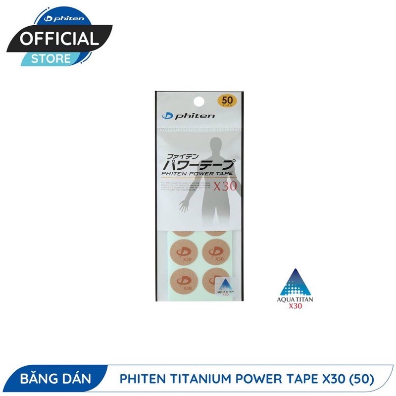 Băng dán Phiten Titanium Power X30 (50 miếng)