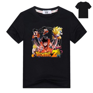 Áo thun in họa tiết hoạt hình Dragon Ball Goku dễ thương cho bé trai