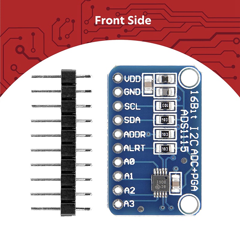 Mô Đun 3X ADS1115 ADC 16Bit 4 Kênh Cho Arduino Và Raspberry Pi
