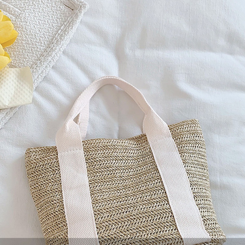 Túi Xách Đan Mây Màu Sắc Đơn Giản Thời Trang Cho Nữ