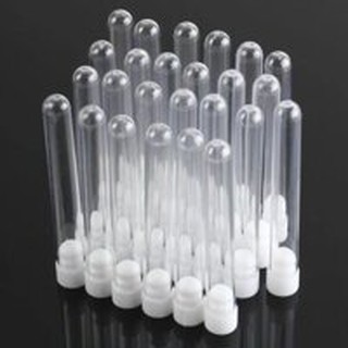 Ống nghiệm nhựa PS 5ML màu trắng có nắp không nhãn HTM túi 100 cái