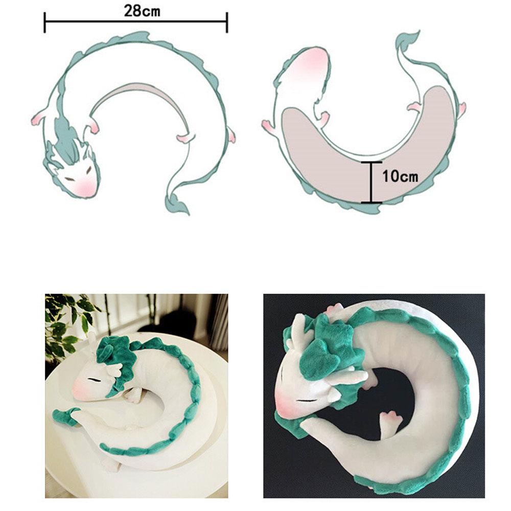 Thú Nhồi Bông Hình Con Rồng Dễ Thương Màu Trắng 28cm