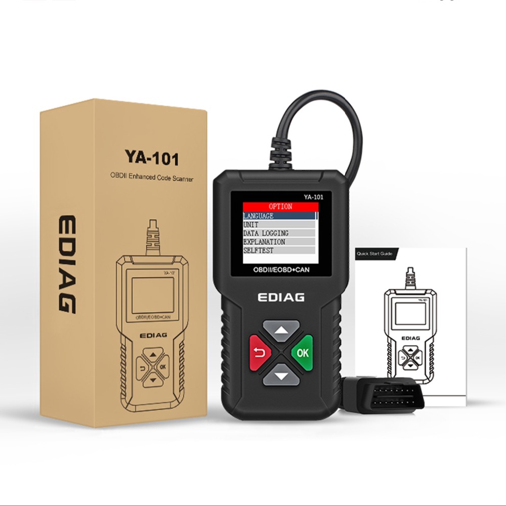 Ediag YA101 OBDII/EOBD Mã USB Giá Rẻ Cập Nhật Tự Động OBD2 Quét Hỗ Trợ Đồ Thị Datastream PK Cr319 AD310 elm327 CR3001