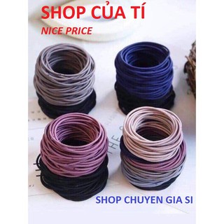 Bịch 100 CỘT TÓC HÀN QUỐC - THUN CỘT TÓC XINH XẮN ( BỊCH 100 cái )